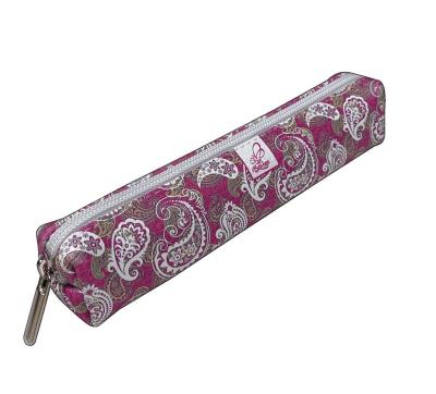 Opakowanie Piórnik mini prostokąt Paisley fuksja złota PPM-56
