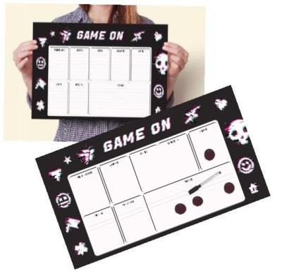 Planer magnetyczny gamer + marker + magnesy. Wydawca: Jawi. SmakLiter.pl Opakowanie Planer magnetyczny gamer + marker + magnesy