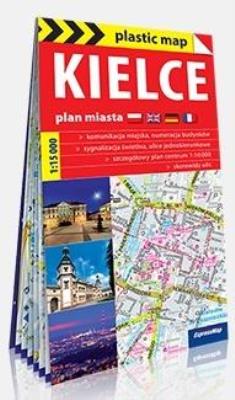 Okładka książki Plastic map Kielce 1:15 000 mapa turystyczna