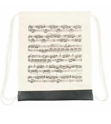 Opakowanie Plecak (worek) kremowy z motywem nut