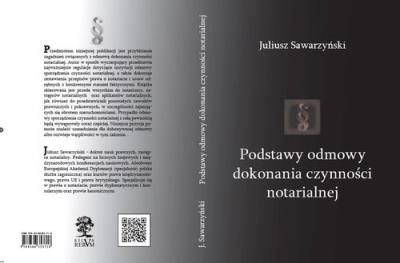 Okładka książki Podstawy odmowy dokonania czynności notarialnej