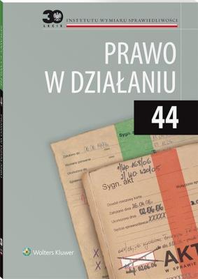 Okładka książki Prawo w działaniu T.44