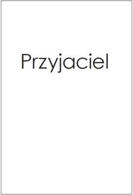 Przyjaciel. Autor: Urszula Niewiadomska. SmakLiter.pl Okładka książki Przyjaciel