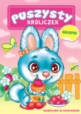 Okładka książki Puszysty Króliczek. Książka do kolorowania