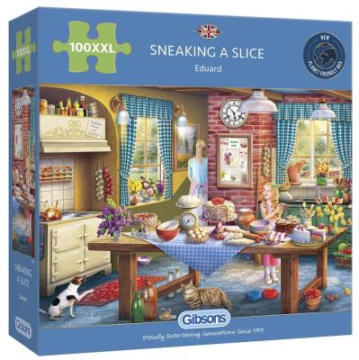 Opakowanie Puzzle 100 XXL Ukradkiem po łakocie G3
