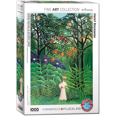 Opakowanie Puzzle 1000 Kobieta w egzotycznym lesie, Henri Rousseau 6000-5608
