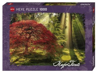 Opakowanie Puzzle 1000 Magiczny las o zachodzie słońca