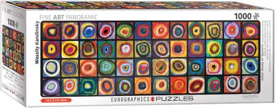 Opakowanie Puzzle 1000 panoramiczne Studium kolorów, Wasily Kandinsky 6010-5443