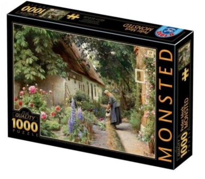 Opakowanie Puzzle 1000 Peder Mork Monsted, Kobieta w ogrodzie