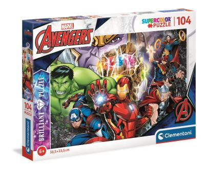 Opakowanie Puzzle 104 Brilliant Marvel