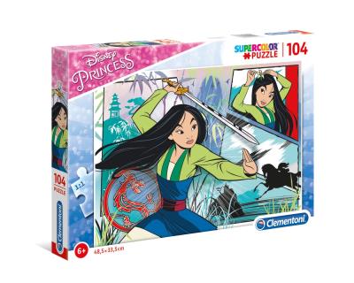 Opakowanie Puzzle 104 super kolor Mulan 27136