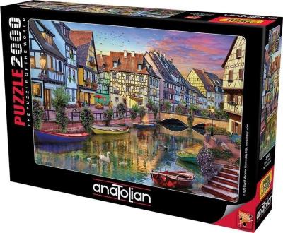 Puzzle 2000 Francja, Colmar. Wydawca: Anatolian. SmakLiter.pl Opakowanie Puzzle 2000 Francja, Colmar