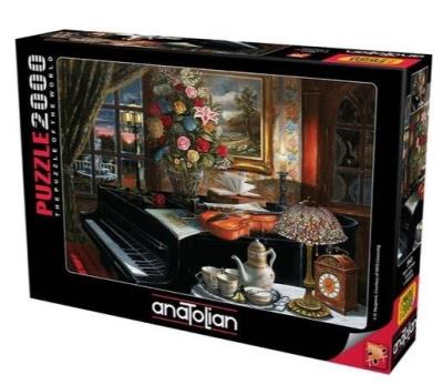 Puzzle 2000 Pokój pełen sztuki. Wydawca: Anatolian. SmakLiter.pl Opakowanie Puzzle 2000 Pokój pełen sztuki