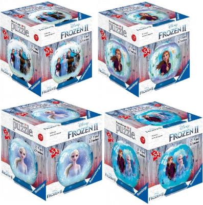 Opakowanie Puzzle 3D 54 Kula: Kraina Lodu 2 mix wzorów