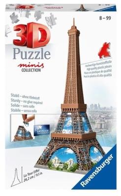 Puzzle 3D 54 Mini budynki: Wieża Eiffel. Wydawca: Ravensburger. SmakLiter.pl Opakowanie Puzzle 3D 54 Mini budynki: Wieża Eiffel