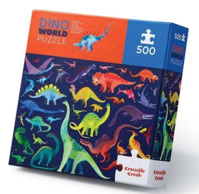 Puzzle 500 el. - Świat dinozaurów. Wydawca: Crocodile Creek. SmakLiter.pl Opakowanie Puzzle 500 el. - Świat dinozaurów