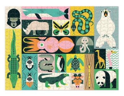 Puzzle 500 el. - Zwierzęta giganci. Wydawca: Crocodile Creek. SmakLiter.pl Opakowanie Puzzle 500 el. - Zwierzęta giganci