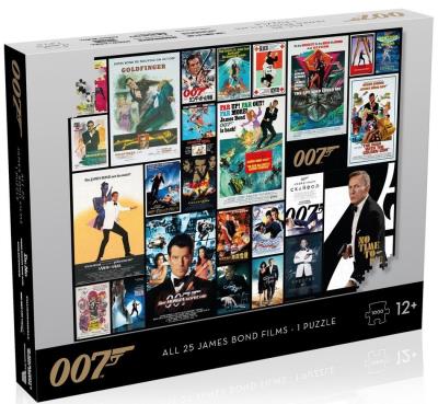 Opakowanie Puzzle James Bond 007 Posters