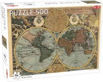 Opakowanie Puzzle Old Map of the World 500