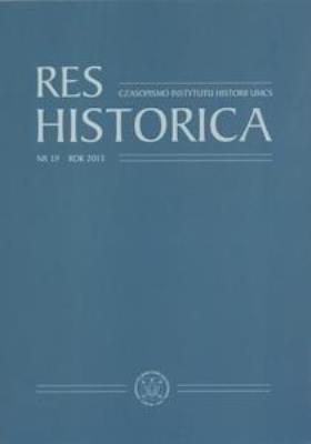 Res Historica T.39. Autor: Słapek Dariusz. SmakLiter.pl Okładka książki Res Historica T.39