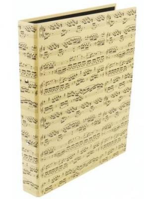 Opakowanie Segregator A4 kremowy w nuty - 40 mm