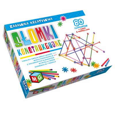 Słomki konstrukcyjne 80 elementów. Wydawca: MULTIGRA. SmakLiter.pl Opakowanie Słomki konstrukcyjne 80 elementów