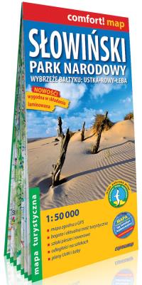 Słowiński Park Narodowy Wybrzeże Bałtyku: Ustka, Rowy, Łeba laminowana mapa turystyczna 1:50 000. Autor:   Praca zbiorowa. SmakLiter.pl Okładka książki Słowiński Park Narodowy Wybrzeże Bałtyku: Ustka, Rowy, Łeba laminowana mapa turystyczna 1:50 000