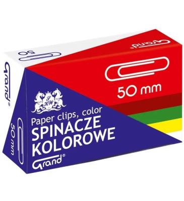 Opakowanie Spinacz kolor 50mm 50szt GRAND