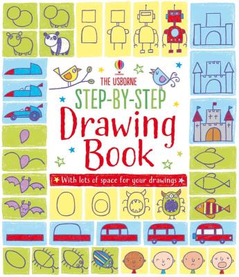 STEP-BY-STEP DRAWING BOOK. Autor: Watt Fiona, Candice Whatmore. SmakLiter.pl Okładka książki STEP-BY-STEP DRAWING BOOK