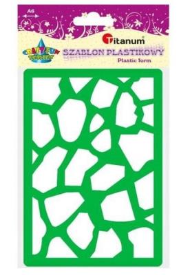 Opakowanie Szablon plastikowy A6 kamień zielony, fioletowy