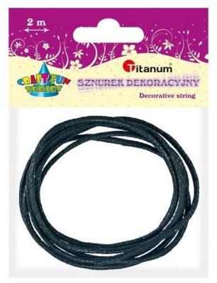 Opakowanie Sznurek poliuretanowy 1.5mmx2m czarny