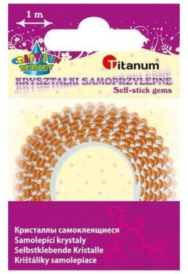 Opakowanie Taśma z kryształkami samoprzyl. 12mmx1m pomarańcz