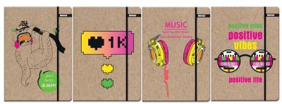 Opakowanie Teczka z gumką A4 Kraft Fluo mix