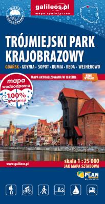Trójmiejski Park Krajobrazowy - mapa. Autor: Opracowanie zbiorowe. SmakLiter.pl Okładka książki Trójmiejski Park Krajobrazowy - mapa
