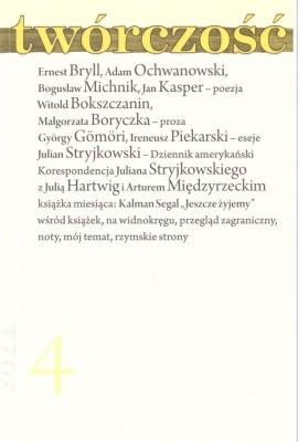 Okładka książki Twórczość 4/2021