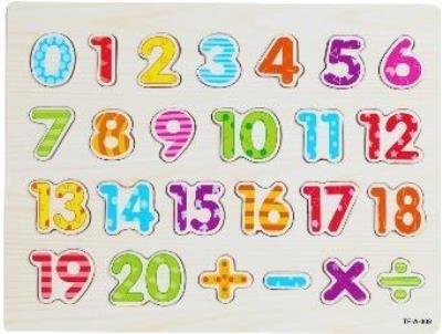 Opakowanie Układanka drewniana liczby