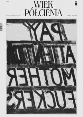 Okładka książki Wiek półcienia. Teksty