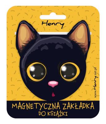 Opakowanie Zakładka magnetyczna. Kotek czarny