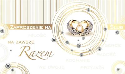 Opakowanie Zaproszenie PMZ-022 Ślub (5 szt.)