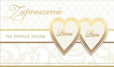 Opakowanie Zaproszenie PMZ-024 Ślub (5 szt.)