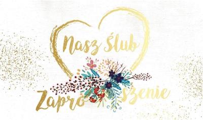 Opakowanie Zaproszenie PMZ-086 Ślub (5 szt.)