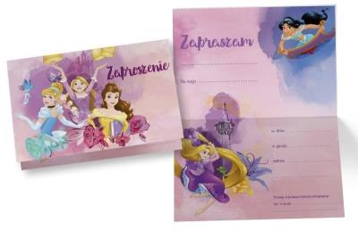 Opakowanie Zaproszenie ZD-005 Księżniczki (5 szt.)