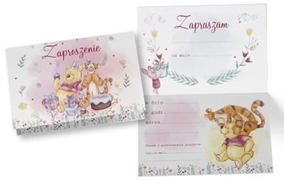 Opakowanie Zaproszenie ZD-006 Kubuś i Tygrysek (5 szt.)