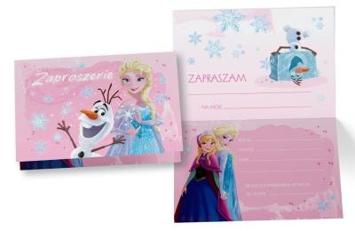 Opakowanie Zaproszenie ZD-011 Elsa, Kraina Lodu (5 szt.)