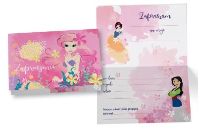 Opakowanie Zaproszenie ZD-018 Syrenka Ariel (5 szt.)