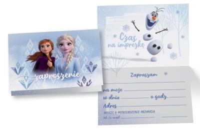 Opakowanie Zaproszenie ZD-022 Kraina Lodu (5 szt.)