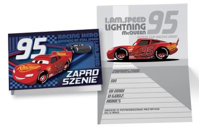 Opakowanie Zaproszenie ZD-025 Auta (5 szt.)