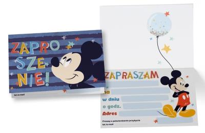 Opakowanie Zaproszenie ZD-026 Myszka Miki (5 szt.)