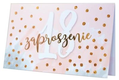 Opakowanie Zaproszenie ZP-007 Urodziny 18 (5 szt.)