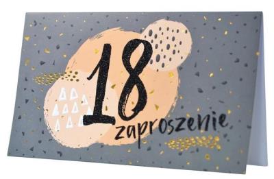 Opakowanie Zaproszenie ZP-008 Urodziny 18 (5 szt.)